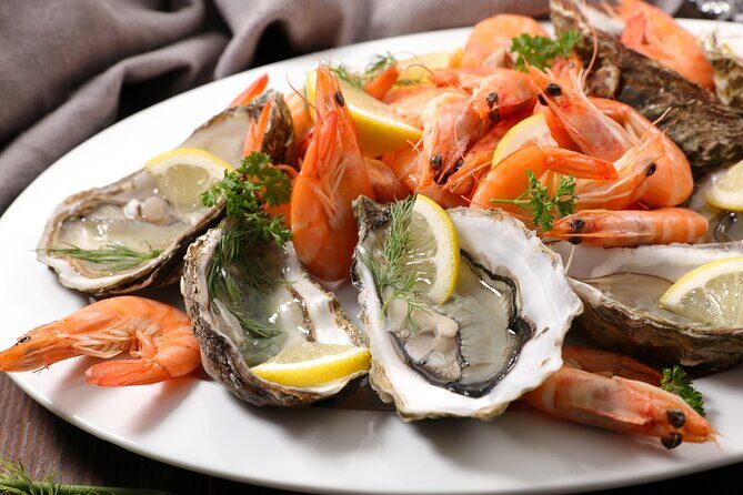 Christmas Day Dinner Cruise on Sydney Harbour - Dinner buffet details: seafood, roast meats, salads, and dessert