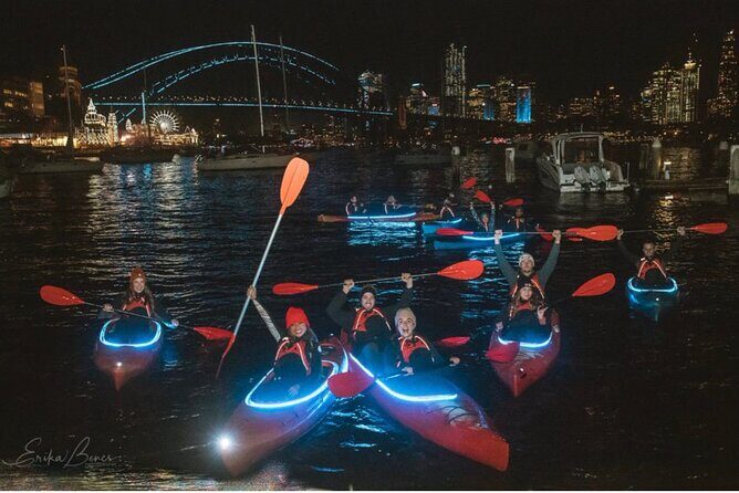 City Lights by Night Paddle on Sydney Harbour Guided Tour - Key moments to look forward to