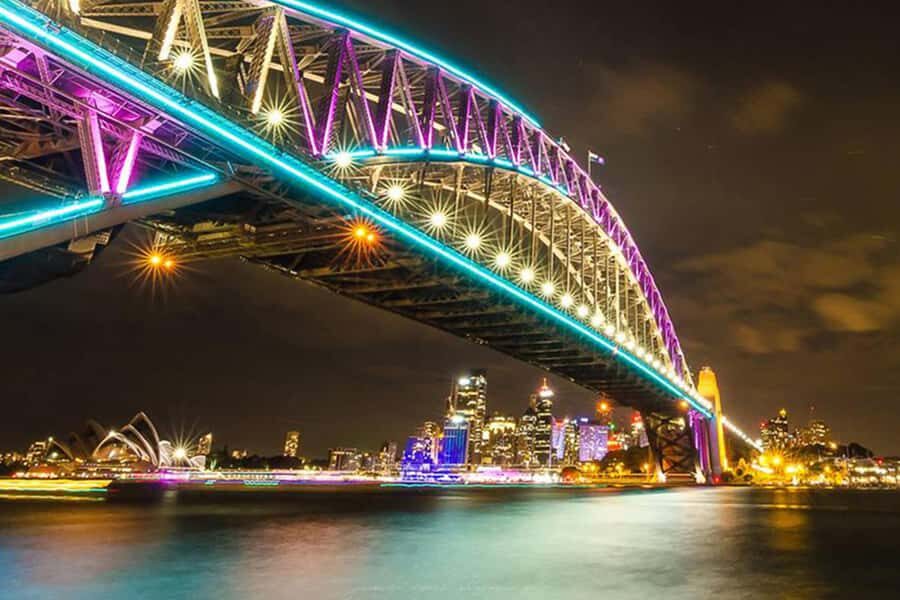 Sydney: Bring Your Own Drinks Vivid Harbour Cruise - A BYO catamaran is the smart way to see Vivid Sydney