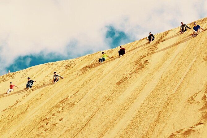 Sydney: Port Stephens Sandboarding, Dunes & Dolphin Cruise option - Anna Bay Sand Dunes: the 4WD safari part is the show