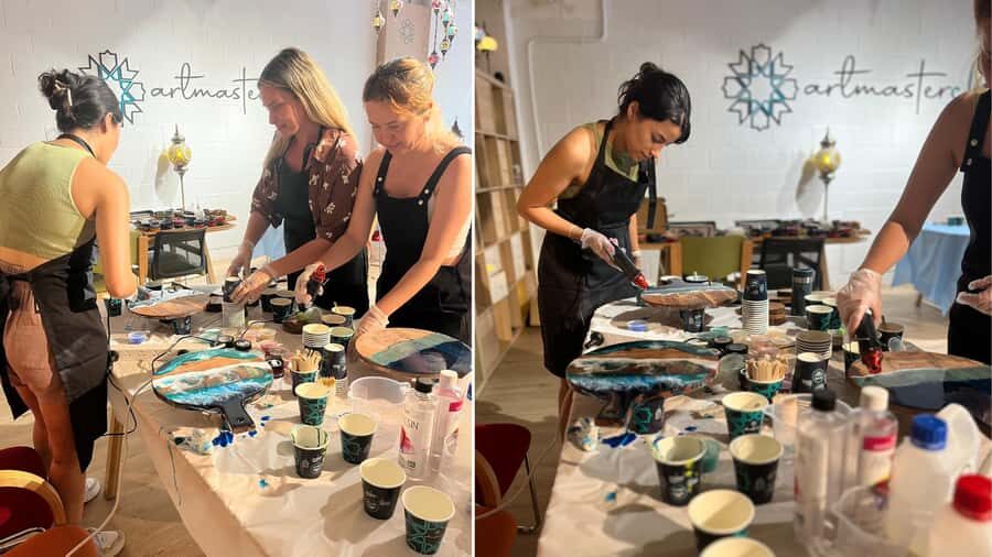 Sydney: Resin Art Classes - Cheeseboards & Coasters - Expert Guidance: How the Instructor Walks You Through Epoxy Resin