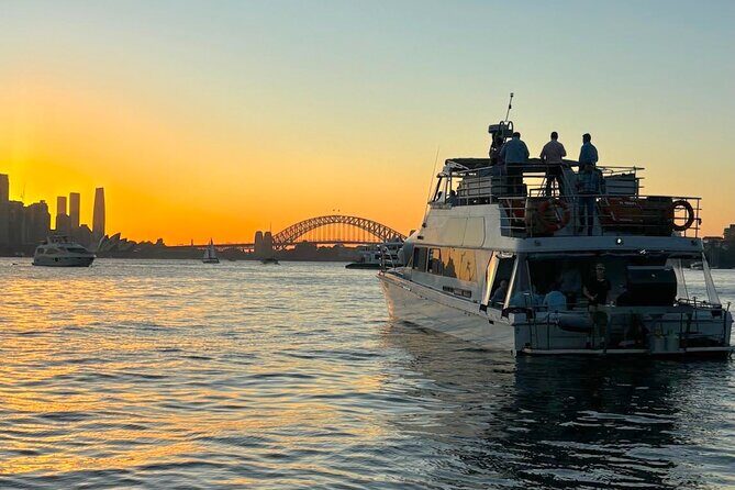 Twilight Treasures Sunset Sydney Harbour Cruise - Fleetwing II deck setup: where the best photos really come from
