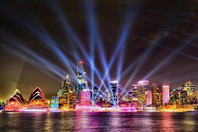 Vivid Sydney Lights and Fireworks Sightseeing Cruise - The Barangaroo to Darling Harbour departure stretch
